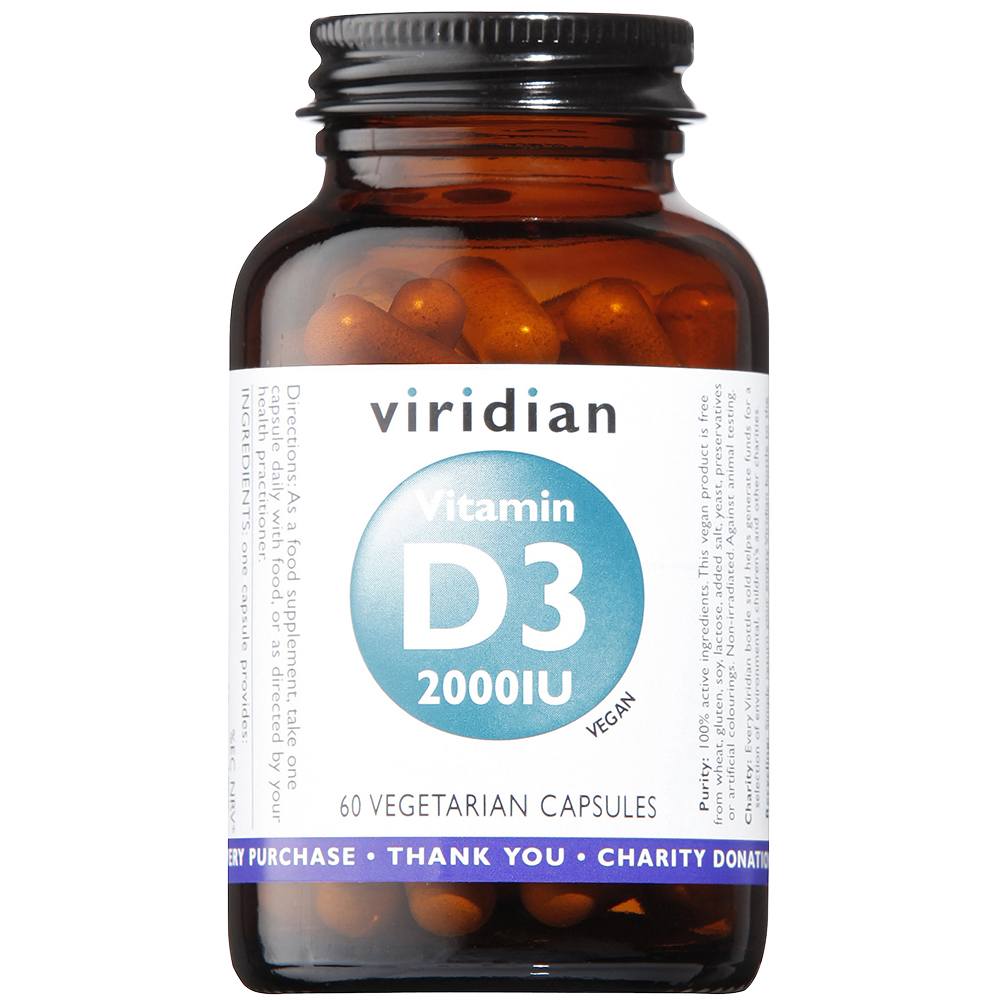 Vitamin D3 2000iu (Vegan) - By Pumpernickel Online an Natural and Dietary Supplements Store Bedford UK