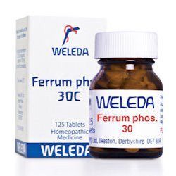 WELEDA Ferrum phos 30c - 125 Tablets - By Pumpernickel Online an Natural and Dietary Supplements Store Bedford UK