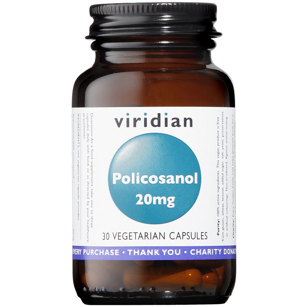Policosanol 20mg - By Pumpernickel Online an Natural and Dietary Supplements Store Bedford UK