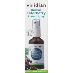 Organic Elderberry Throat Spray - By Pumpernickel Online an Natural and Dietary Supplements Store Bedford UK
