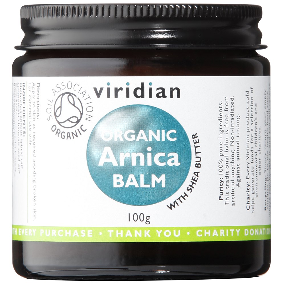 Arnica Organic Balm 100g - By Pumpernickel Online an Natural and Dietary Supplements Store Bedford UK
