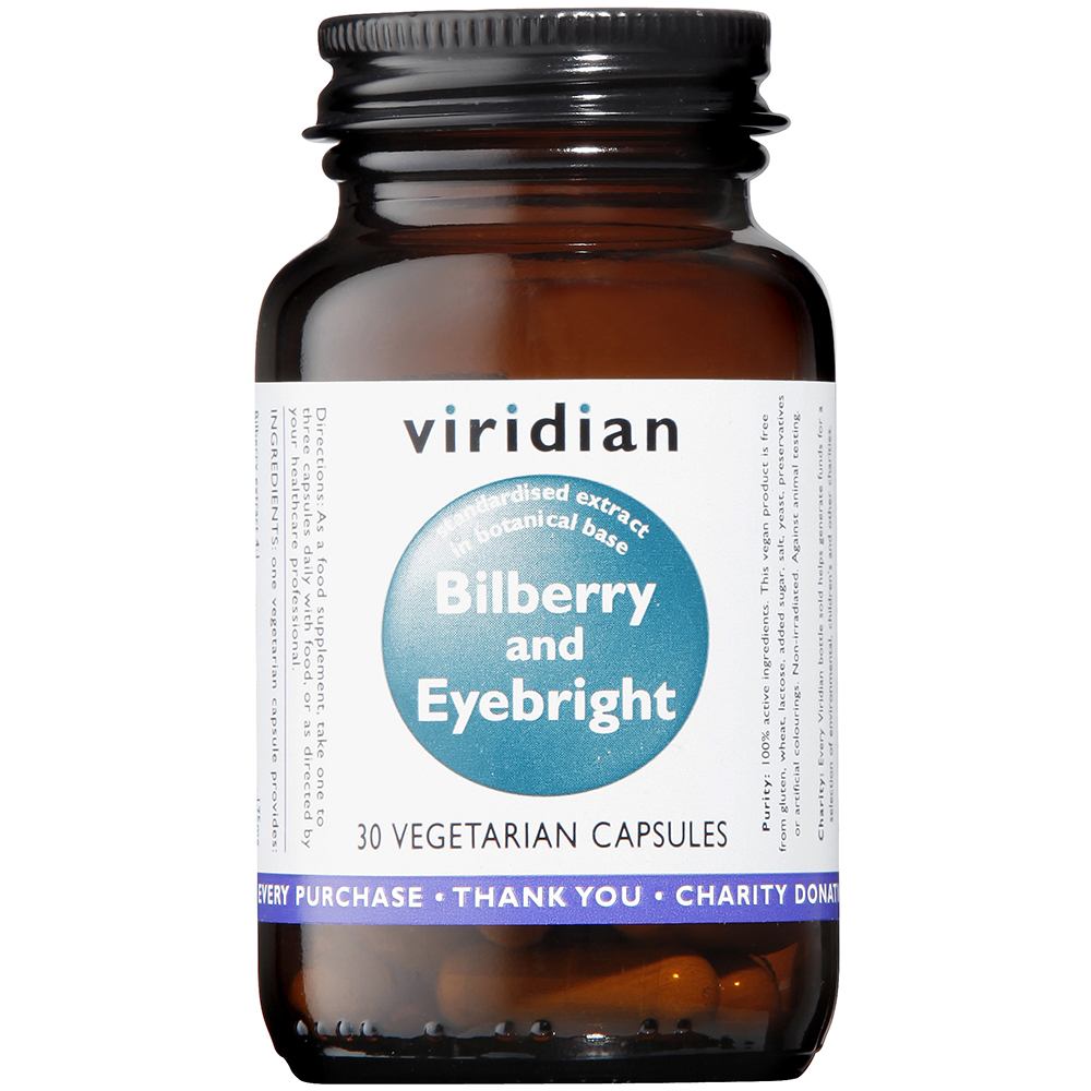 Bilberry with Eyebright - By Pumpernickel Online an Natural and Dietary Supplements Store Bedford UK