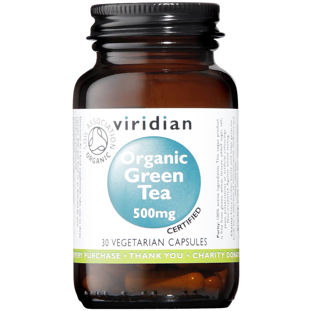 Organic Green Tea 500mg - By Pumpernickel Online an Natural and Dietary Supplements Store Bedford UK
