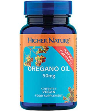 Higher Nature Oregano Oil 30 Caps - By Pumpernickel Online an Natural and Dietary Supplements Store Bedford UK