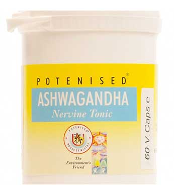 Potenised Ashwagandha Nervine Tonic - By Pumpernickel Online an Natural and Dietary Supplements Store Bedford UK