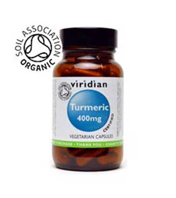 Viridian Organic Turmeric 400mg - By Pumpernickel Online an Natural and Dietary Supplements Store Bedford UK