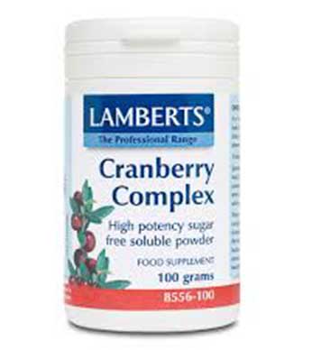 Lamberts Cranberry Complex 100 Grams - By Pumpernickel Online an Natural and Dietary Supplements Store Bedford UK
