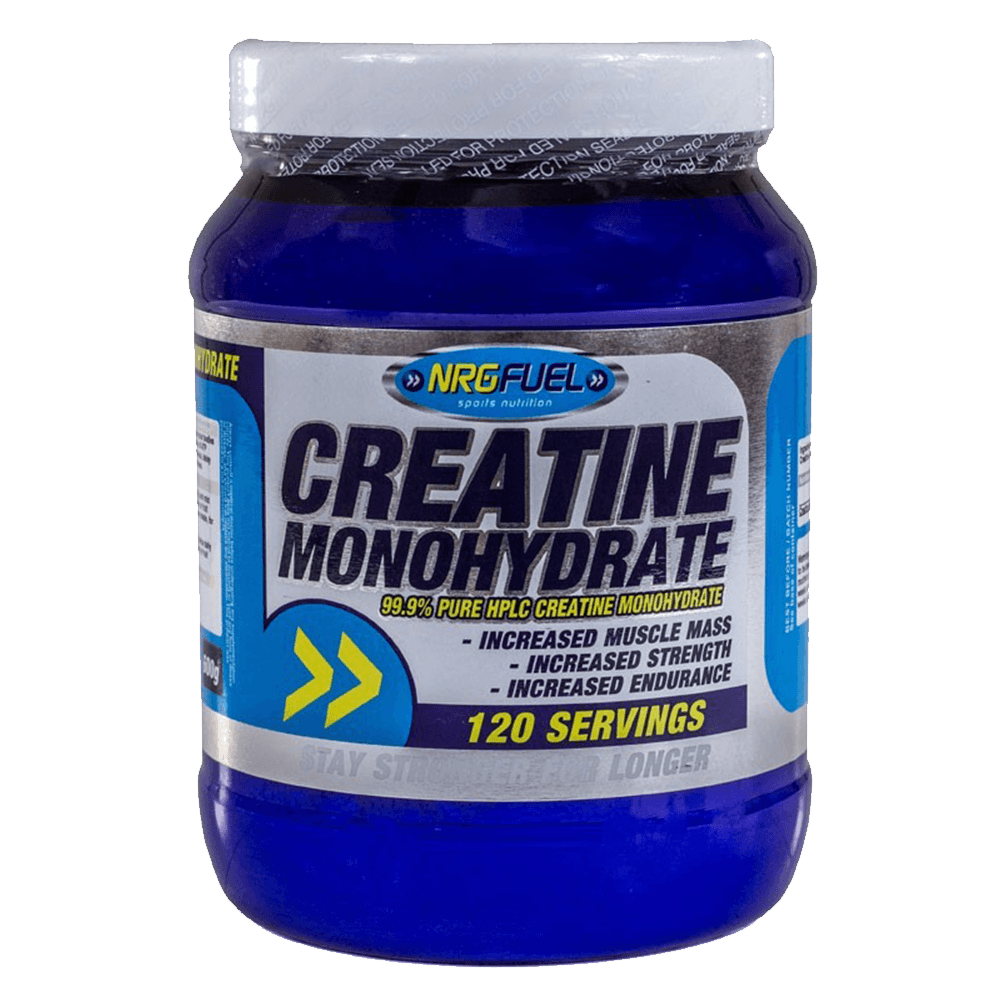 NRG Creatine Monohydrate Powder 600g - By Pumpernickel Online an Natural and Dietary Supplements Store Bedford UK