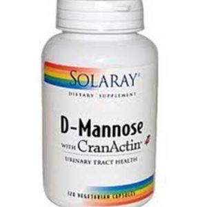 Solaray D-Mannose with Cran-Actin 120 Capsules - By Pumpernickel Online an Natural and Dietary Supplements Store Bedford UK