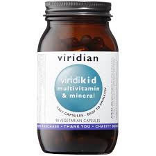 ViridiKID multivitimin &mineral 90 caps - By Pumpernickel Online an Natural and Dietary Supplements Store Bedford UK