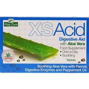 XS Acid Aloe Vera Digestive Aid – 30 Tablets - By Pumpernickel Online an Natural and Dietary Supplements Store Bedford UK