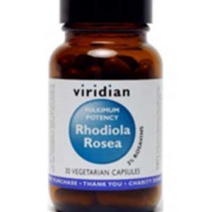 Bottle of Rhodiola Rosea Maximum Potency 30 vegetarian capsule- By Pumpernickel Online an Natural and Dietary Supplements Store Bedford UK
