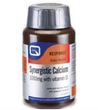 Synergistic Calcium 1000mg with vitamin D 90-tabs - By Pumpernickel Online an Natural and Dietary Supplements Store Bedford UK
