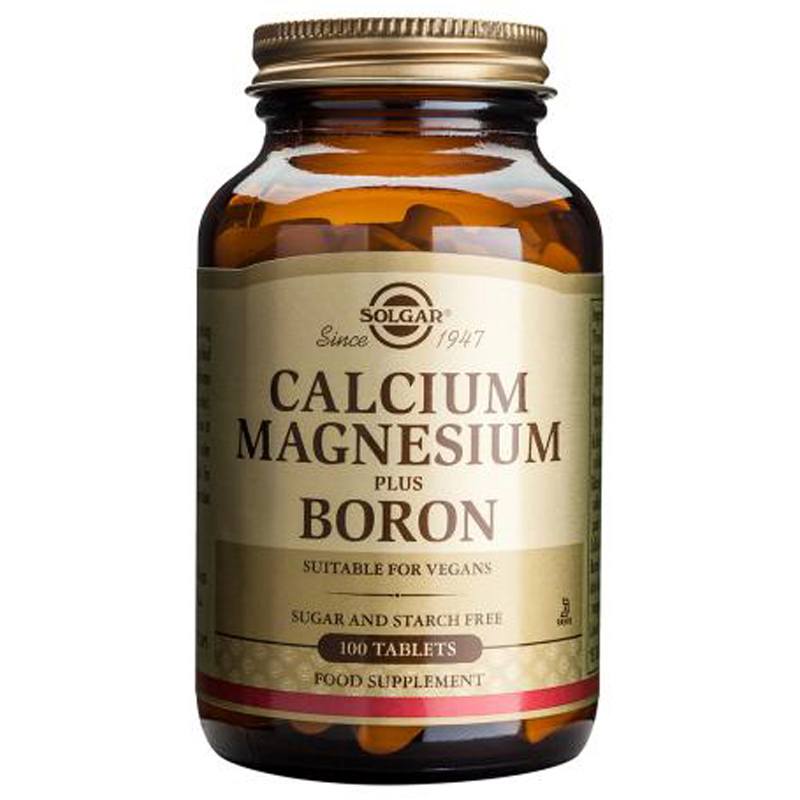 Calcium Magnesium Plus Boron 100-tabs - By Pumpernickel Online an Natural and Dietary Supplements Store Bedford UK