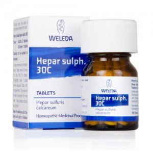 WELEDA Hepar Sulph 30c - 125 Tablets - By Pumpernickel Online an Natural and Dietary Supplements Store Bedford UK
