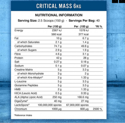 Applied Nutrition Critical mass 6kg Original - Image 4