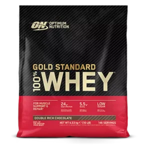 Optimum Nutrition Gold Standard 100% Whey 4.54kg - By Pumpernickel Online an Natural and Dietary Supplements Store Bedford UK