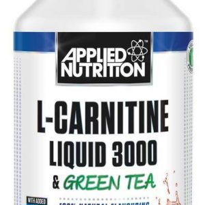 Bottle of applied nutrition L-Carnitine Liquid 3000 with green tea