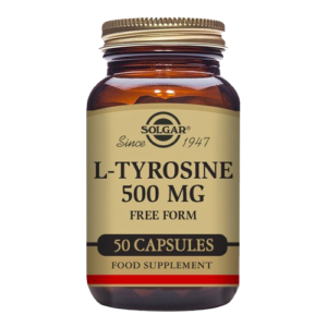 L-Tyrosine 500mg Vegetable Capsules Amino Acid Supplement Bottle