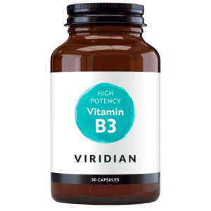 Viridian High Potency Vitamin B3 Niacin Supplement Capsules