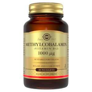 Methylcobalamin Vitamin B12 1000mcg Nuggets Active B12 Supplement Bottle