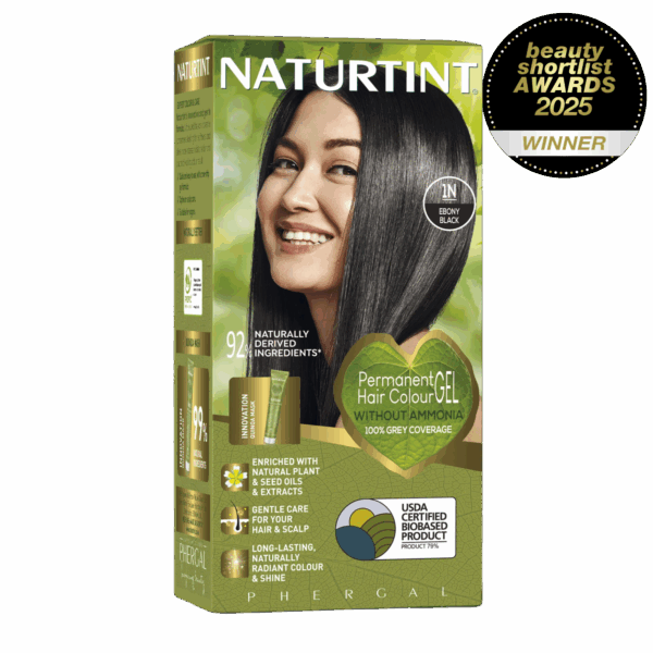 Naturtint Permanent Hair Colour Gel 1N Ebony Black 170ml