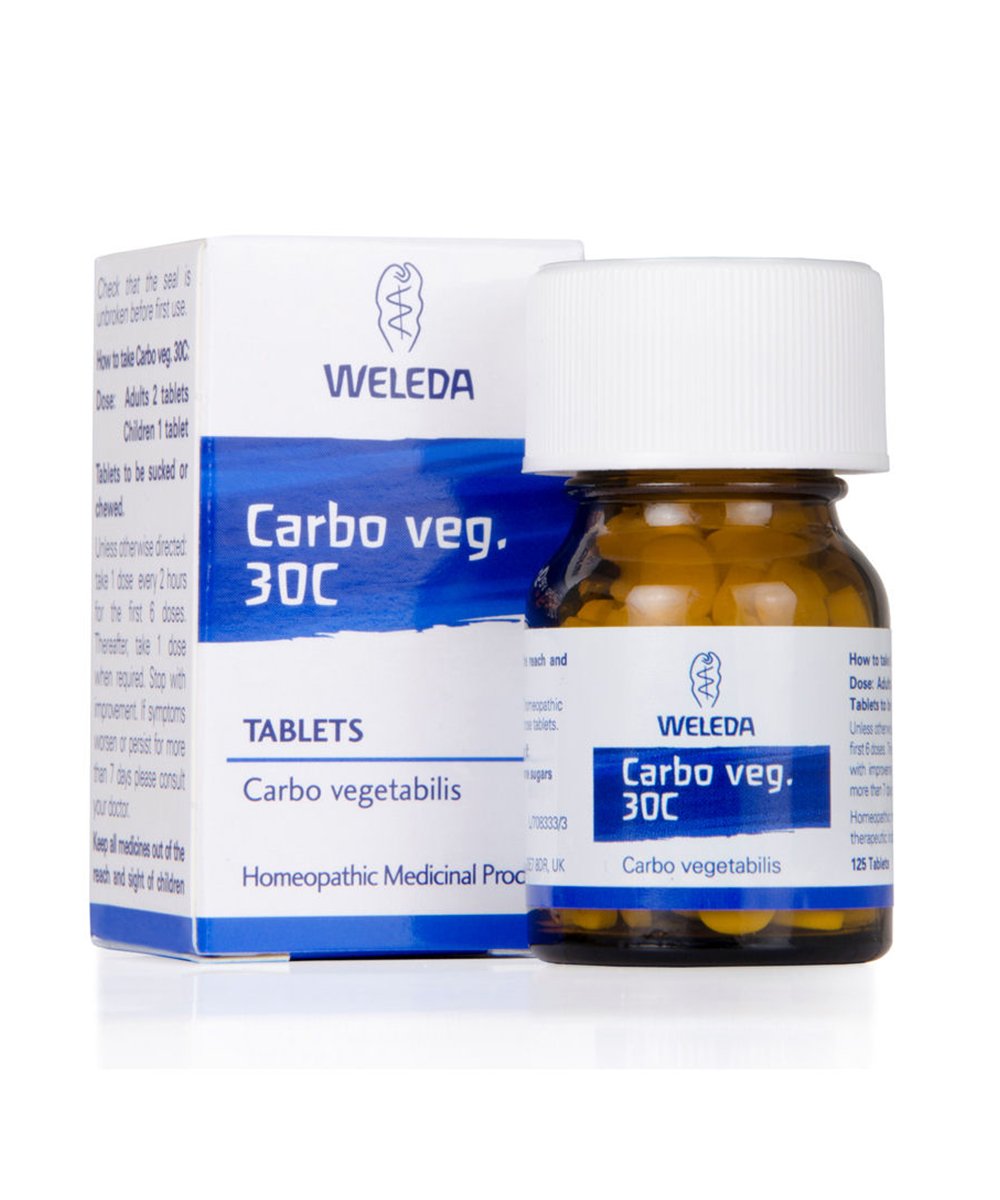 Weleda Carbo Veg. 30C Tablets