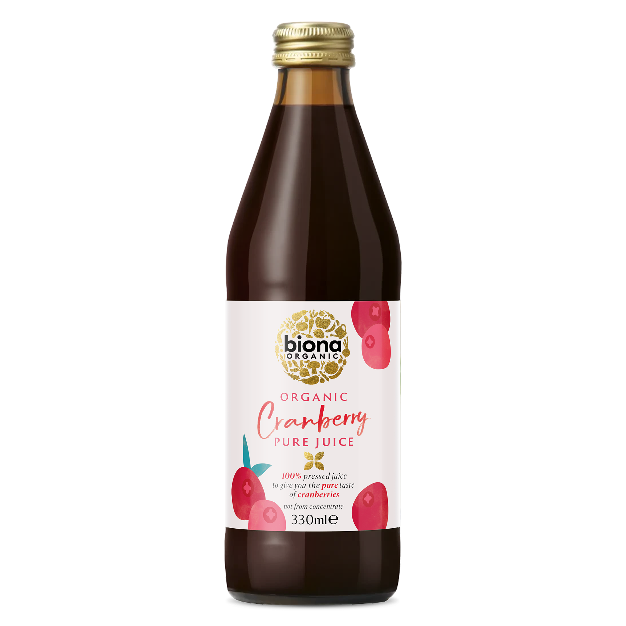 Biona Organic Cranberry Pure Juice, 330ml