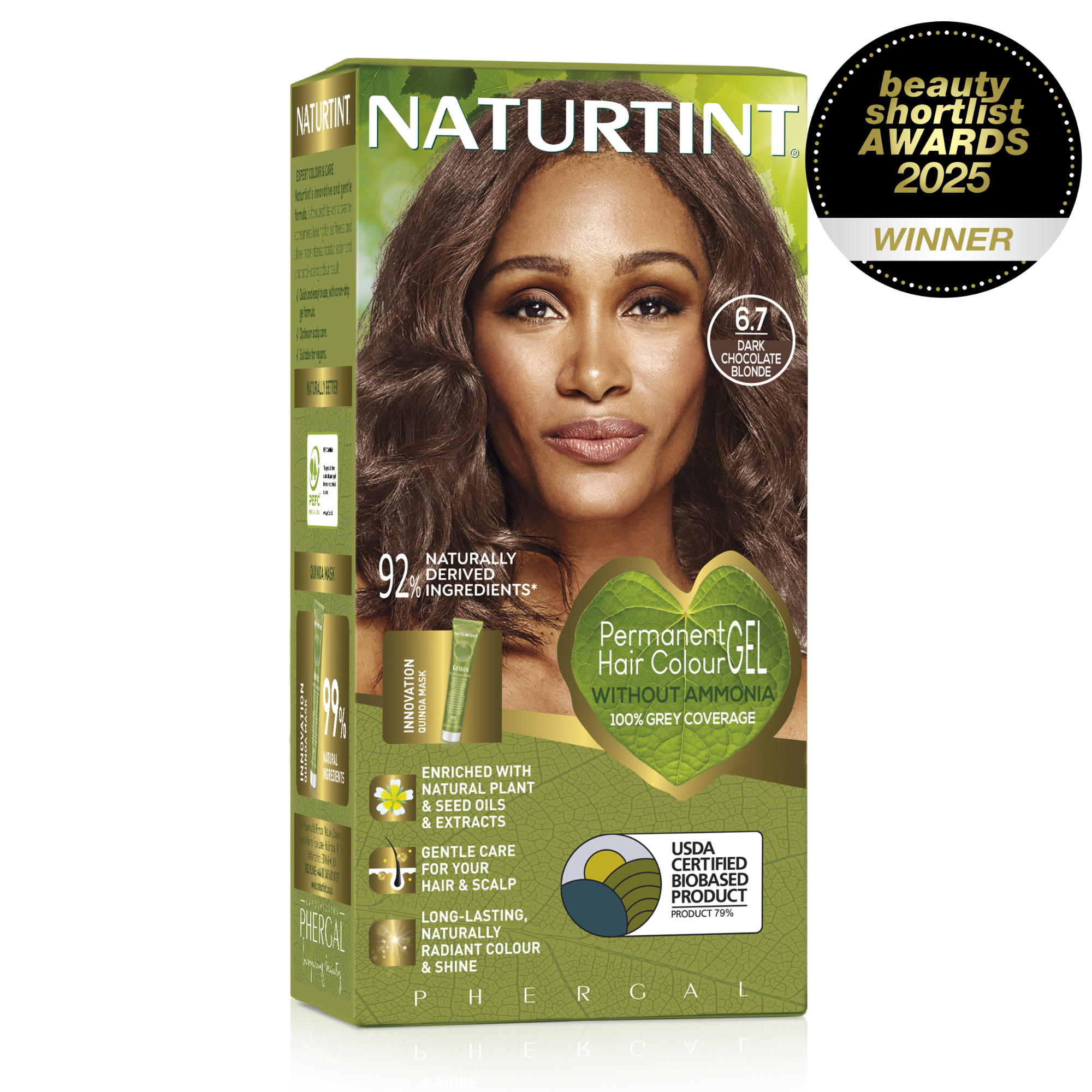 Naturtint Permanent Hair Colour Gel 6.7 Dark Chocolate Blonde 170ml