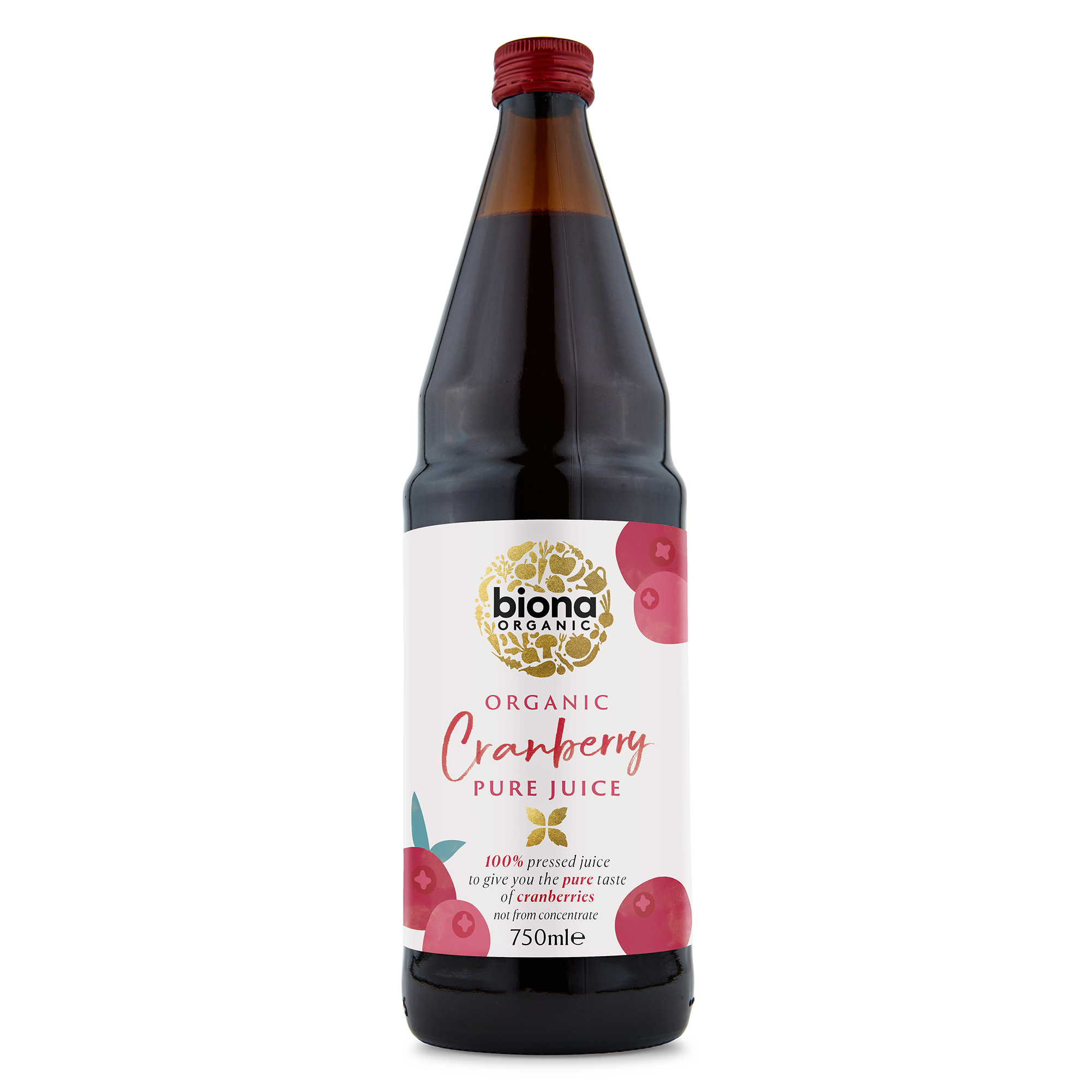 Biona Organic Cranberry Pure Juice, 750ml
