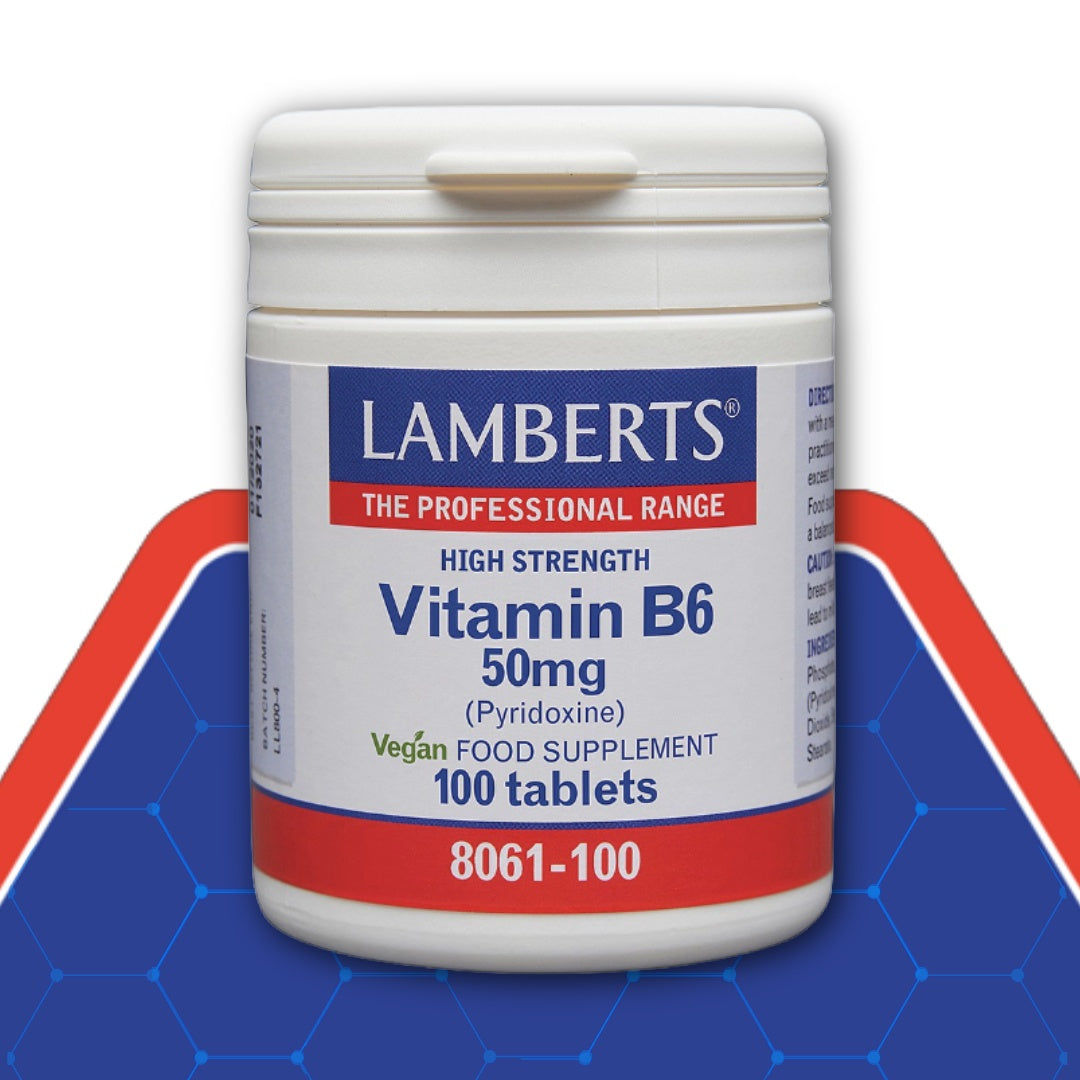 Vitamin B6 50mg 100 Tablets