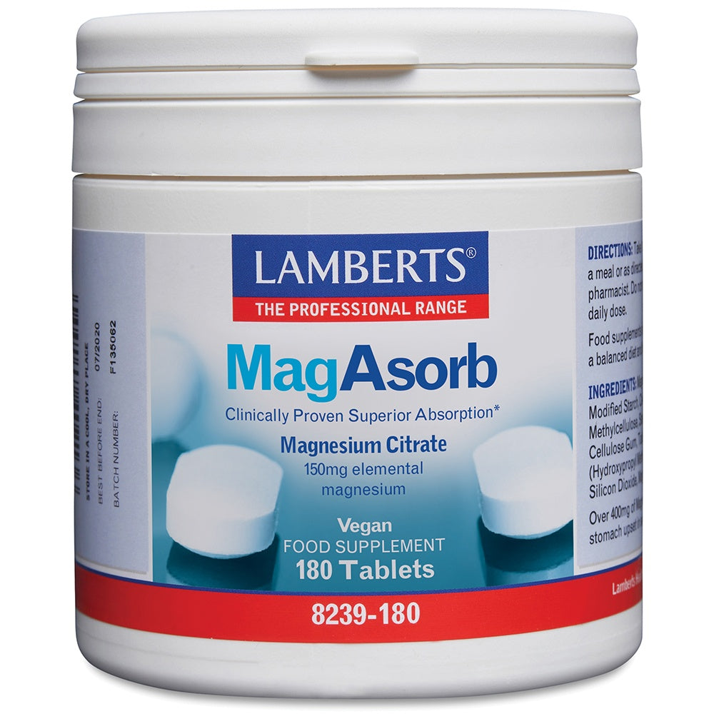 MagAsorb 150mg 180 Tablets