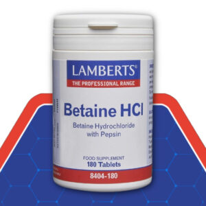 Betaine HCl 324mg/Pepsin 5mg 180 Tablets