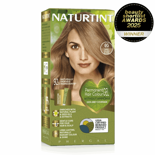 Naturtint Permanent Hair Colour Gel 8G Sandy Golden Blonde 170ml
