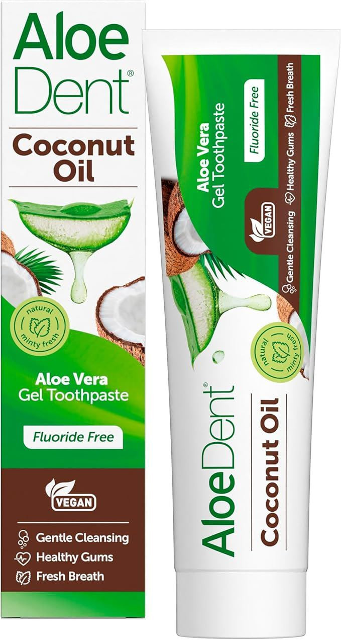 Coconut Oil Aloe Vera Gel Toothpaste Fluoride Fre