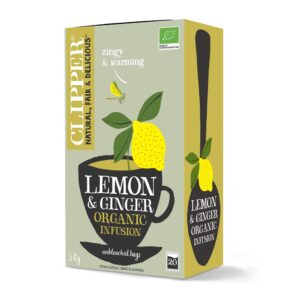 Clipper Organic Lemon & Ginger Infusion, 20 Bags (50g)