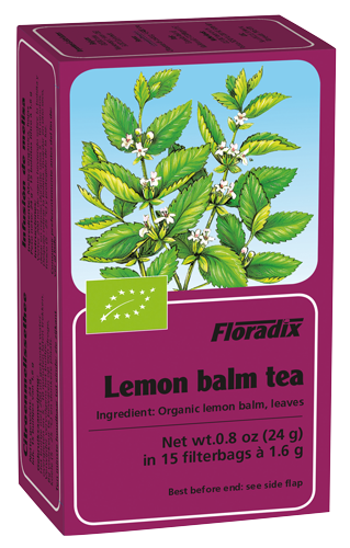 Floradix Organic Lemon Balm Herbal Tea - 15 Filterbags