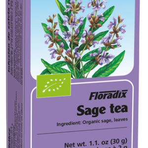 Floradix Organic Sage Herbal Tea - 15 Filterbags