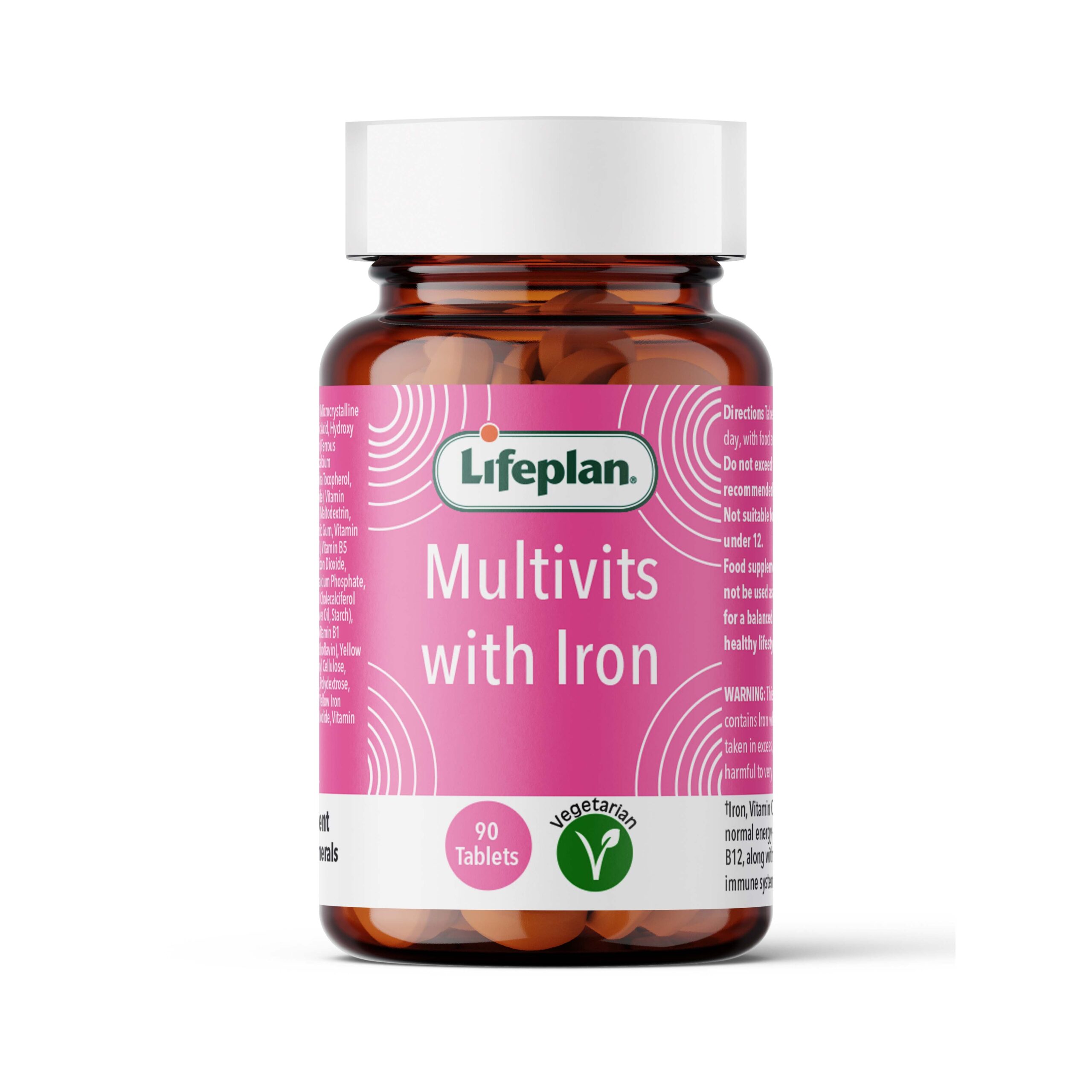Lifeplan Multivitamins + Iron 90 Tablets