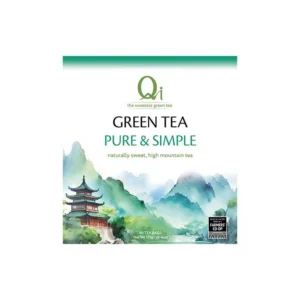 Qi Green Tea Pure & Simple, 80 Tea Bags