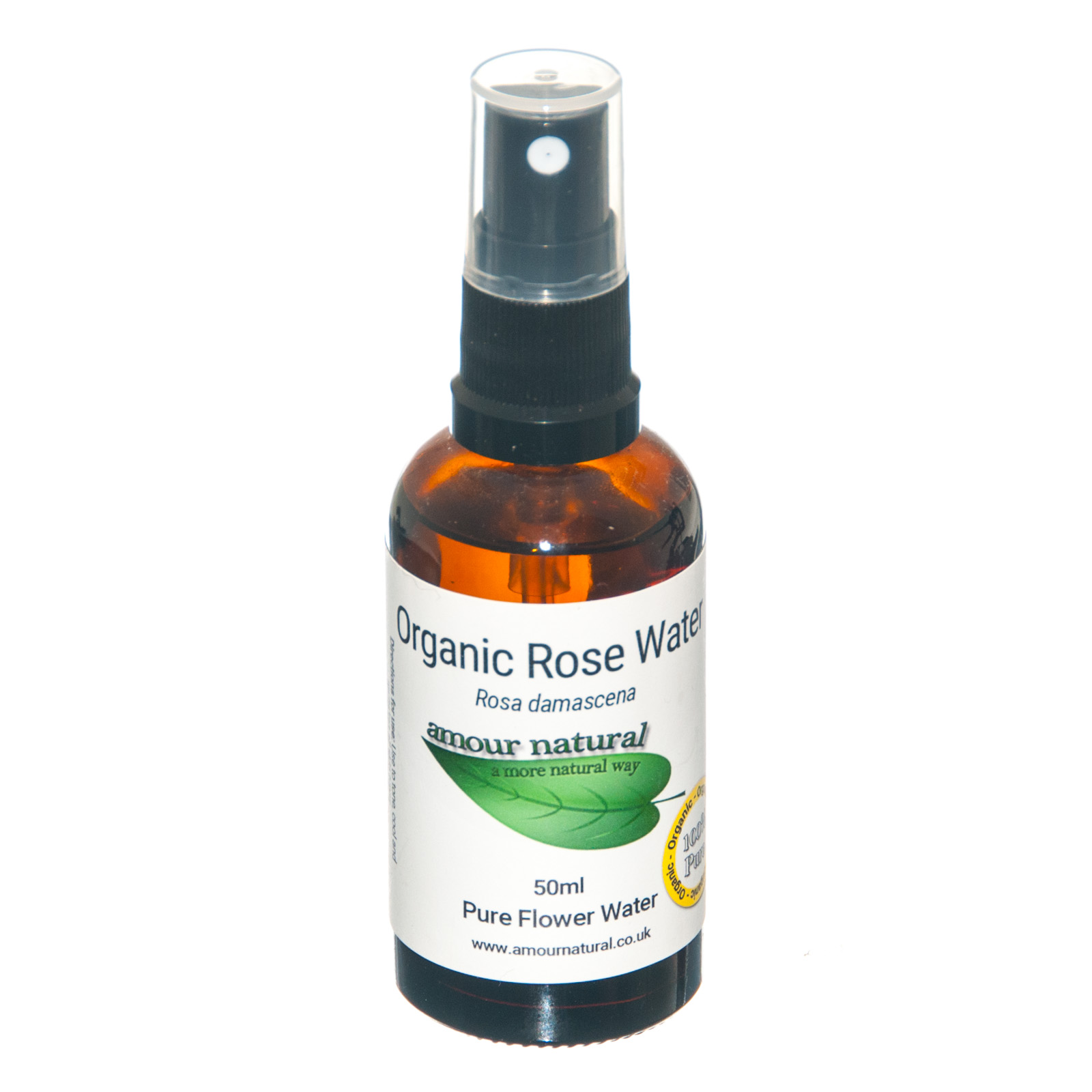 Amour Natural Rose Flower Water, Organic