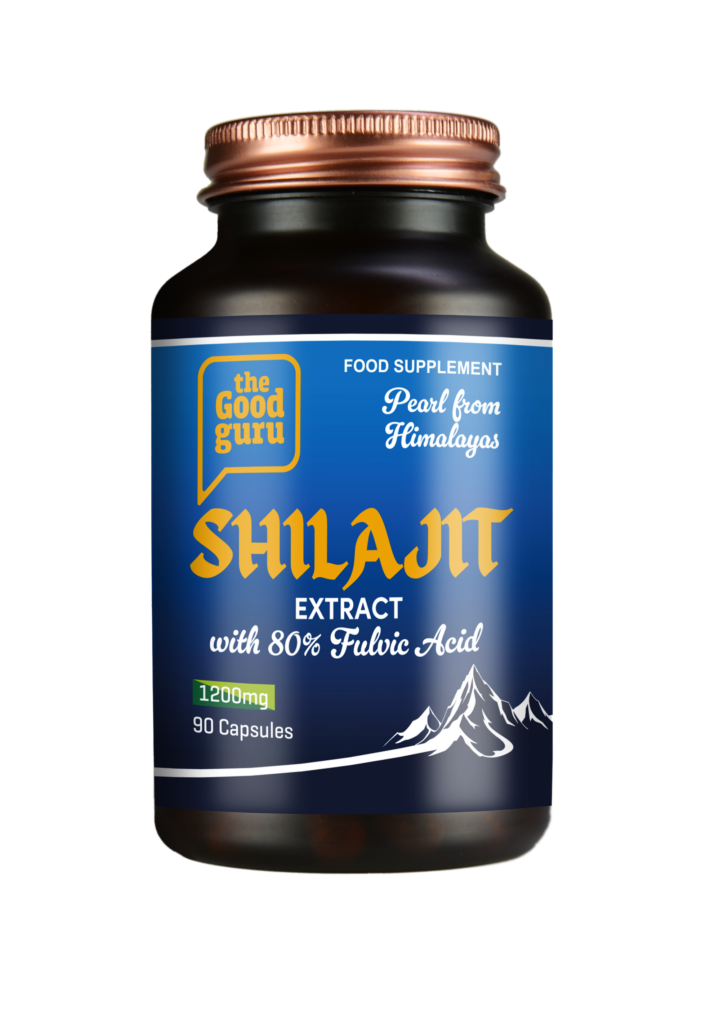 The Good Guru Pearl Shilajit Extract with 80% Fulvic Acid - Capsules