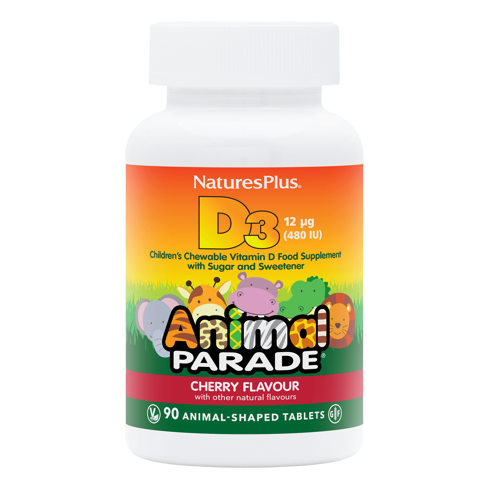 Animal Parade Vitamin D3 480 IU Children's Chewables