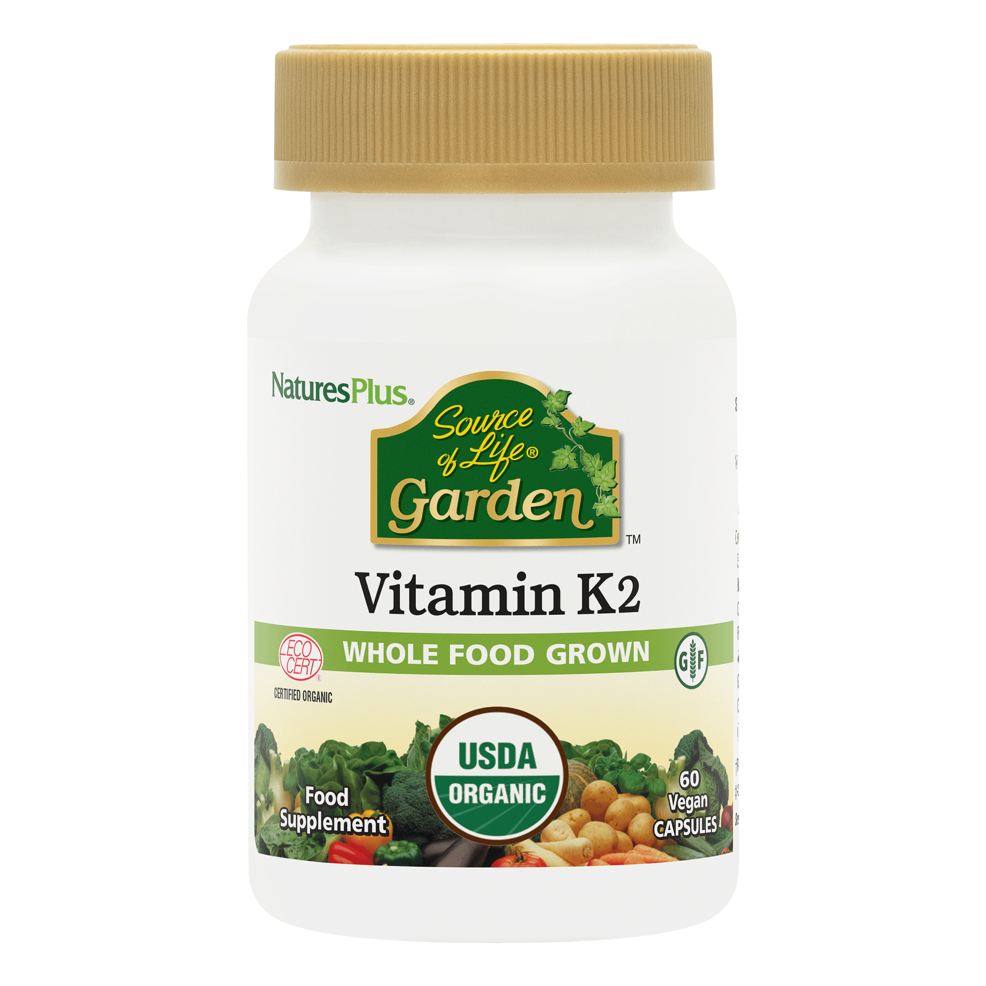 Source of Life® Garden Vitamin K2 120mcg Capsules - 60 Vegan Capsules