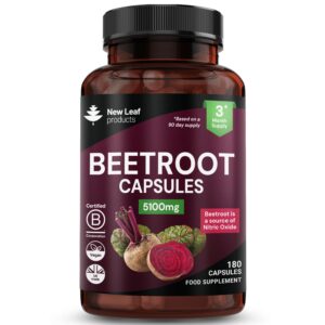 Beetroot Capsules With Black Pepper - 180 Capsules (5100mg)
