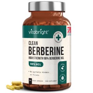 VitaBright High Strength 98% Berberine HCL Capsules - 90 Capsules