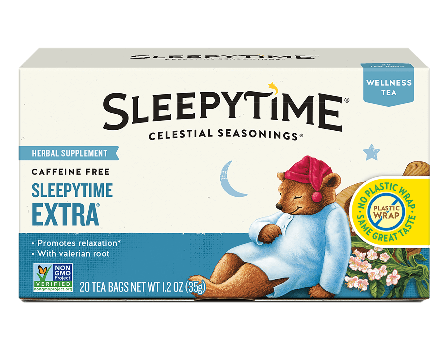 Celestial Seasonings Sleepytime Extra Wellness Tea, 20 ct