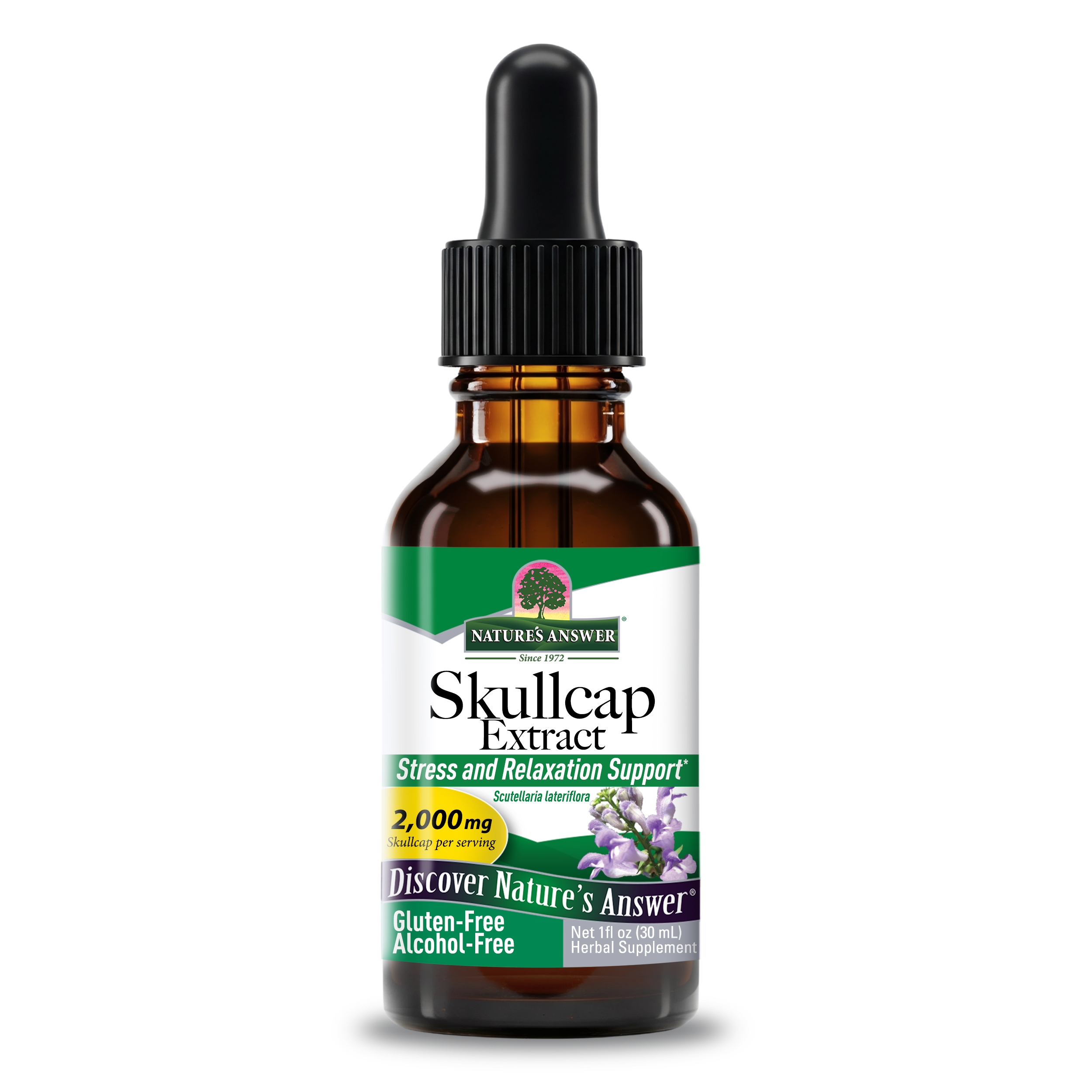 Nature's Answer Skullcap Extract, Alcohol-Free - 1 fl oz (30ml)