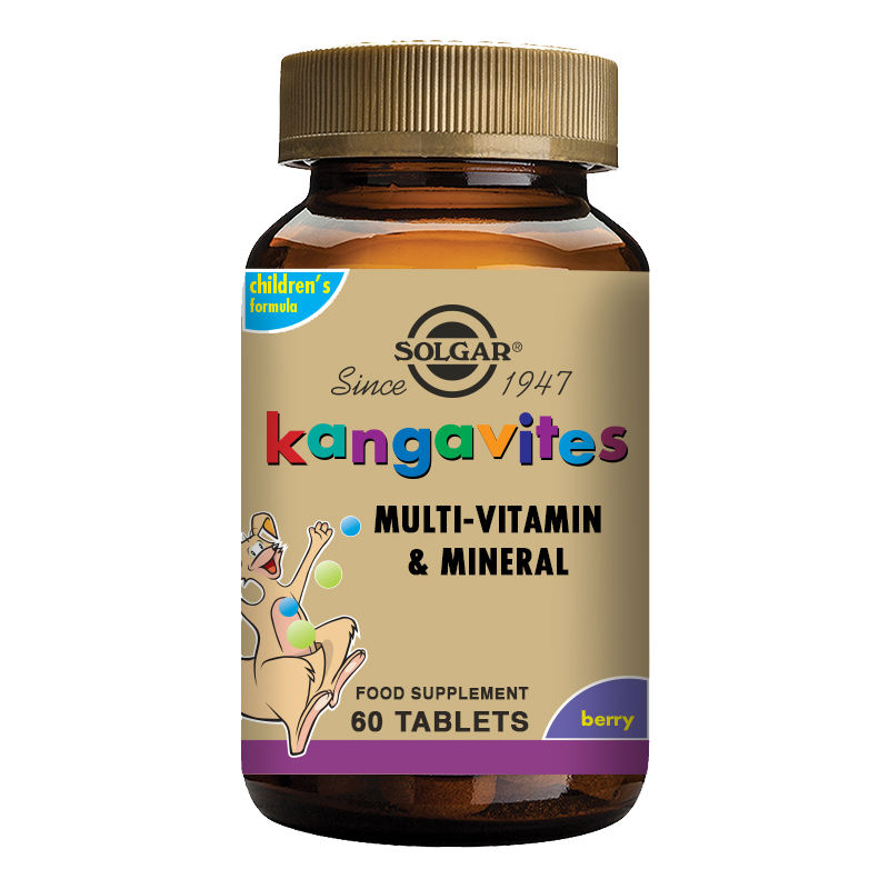 Kangavites Bouncing Berry Complete (3+) Multivitamin and Mineral Formula Chewable Tablets - Pack of 120