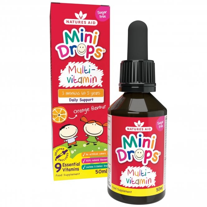 Natures Aid Mini Drops Multivitamin (for Infants & Children 3 months-5 years)